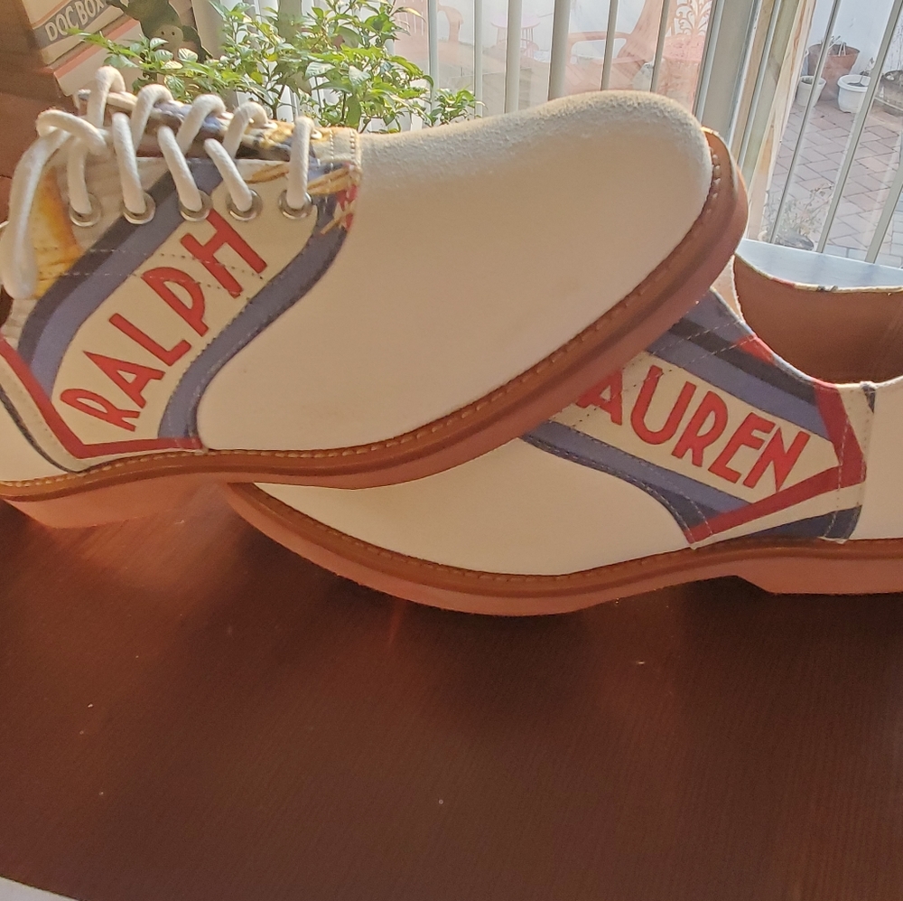 Polo Ralph Lauren Rhett Saddle Leather Printed Oxf